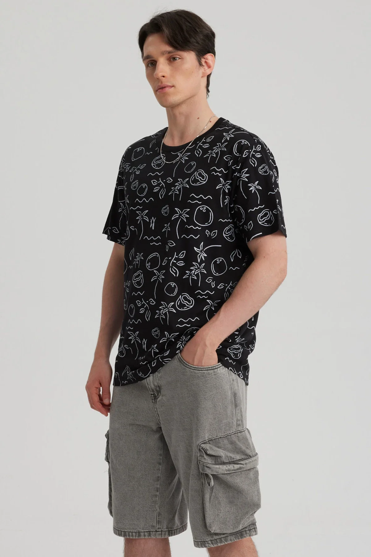 Polera Hombre Full Rapport Negro - Image 2
