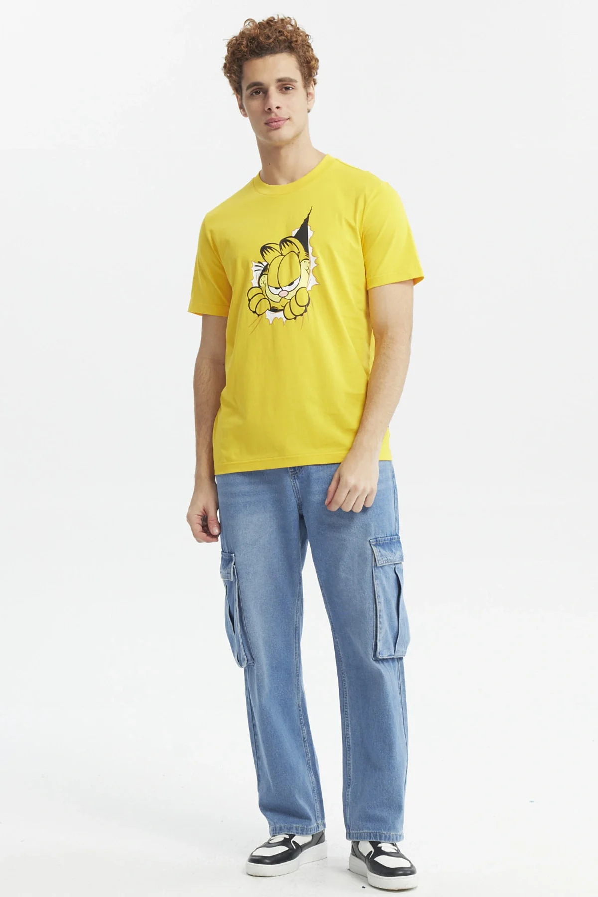 Polera Hombre Garfield Naranjo - Image 4