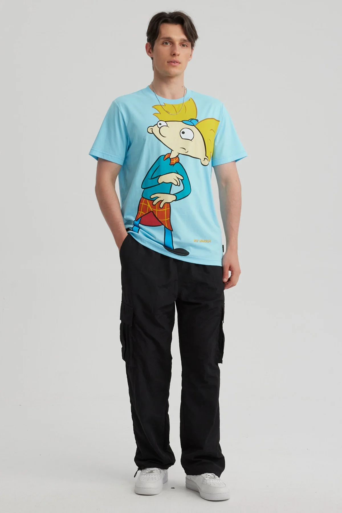 Polera Hombre Hey Arnold Celeste - Image 4