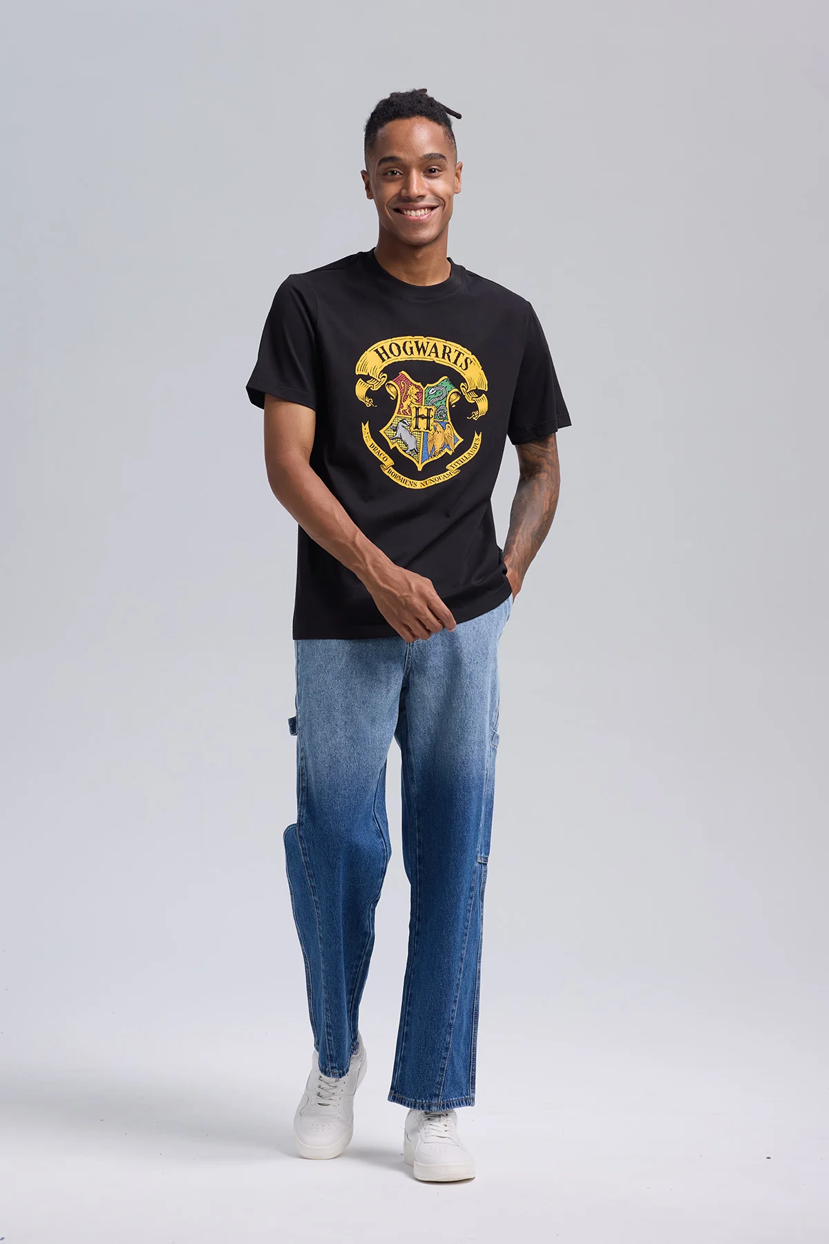 Polera Hombre Hogwarts Negro - Image 4