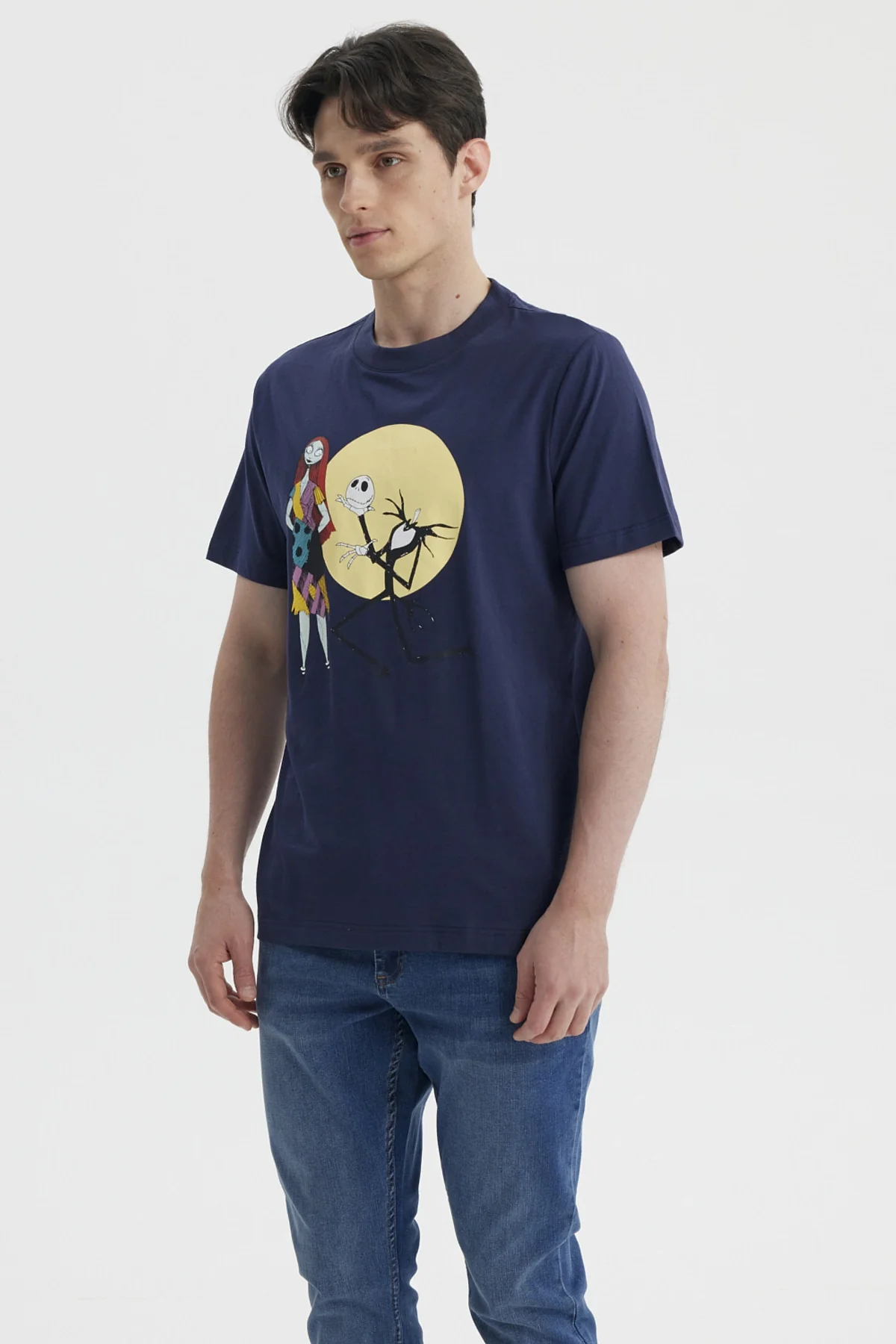 Polera Hombre Juvenil Jack y Sally Azul Marino - Image 2