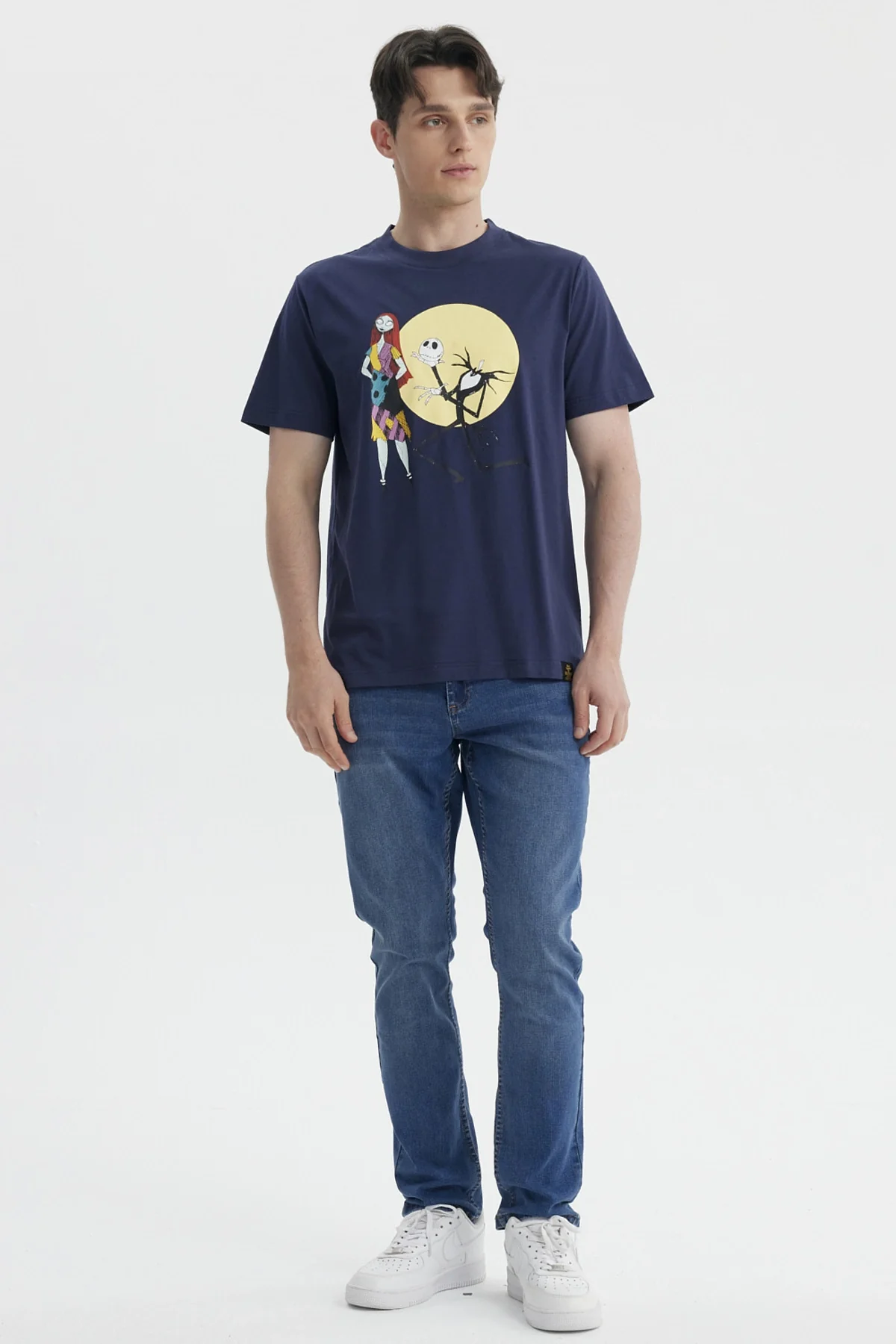 Polera Hombre Juvenil Jack y Sally Azul Marino - Image 4