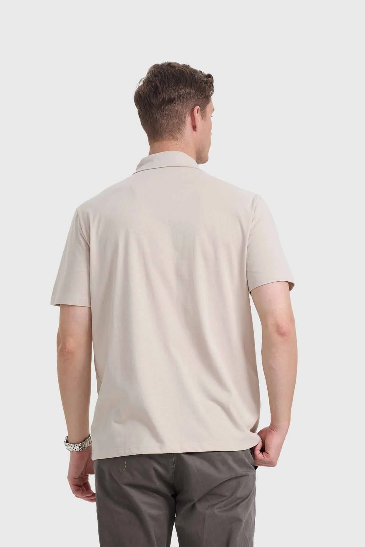 Polera Hombre Beige - Image 3