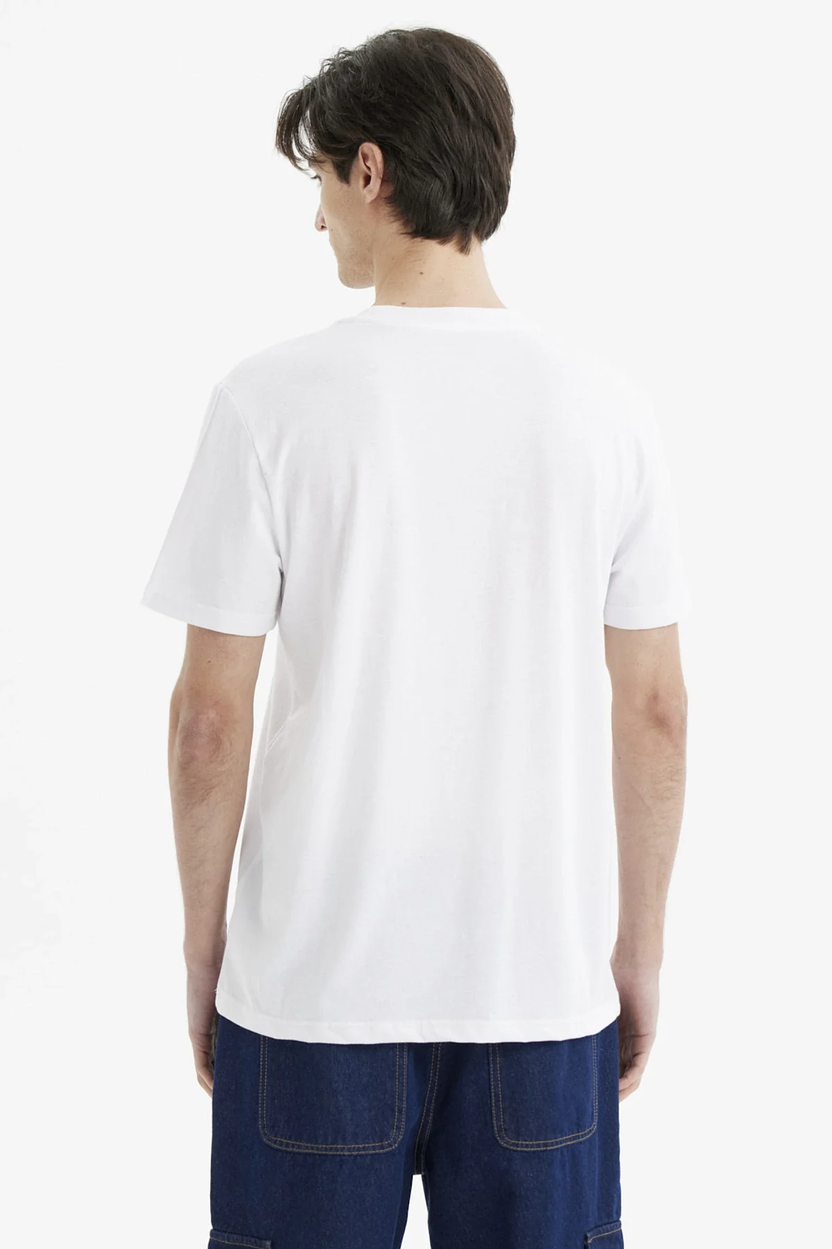 Polera Hombre Long Fit Básica Blanco - Image 3