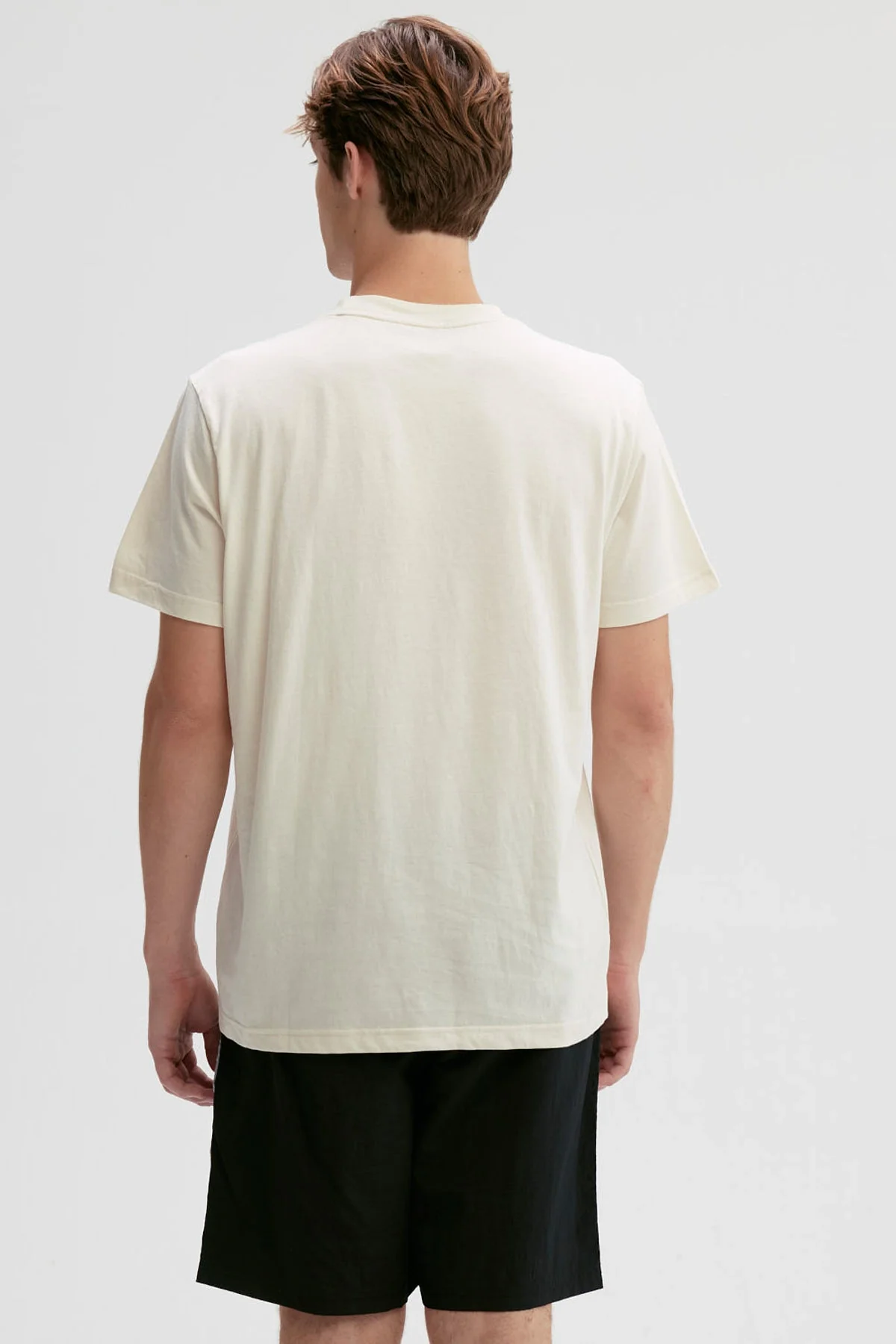 Polera Hombre Regular Fit Básica Crema - Image 3