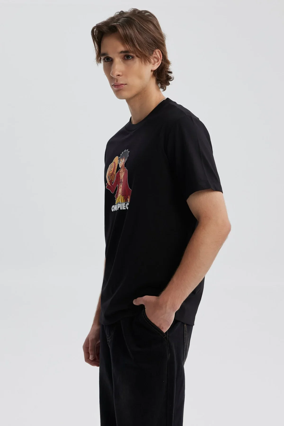 Polera Hombre One Piece Negro - Image 2