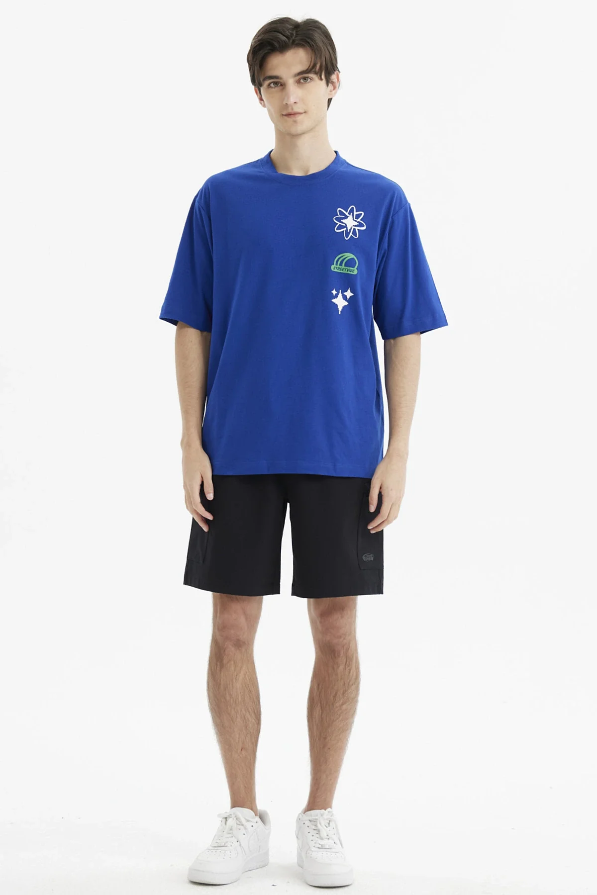 Polera Hombre Oversize Azul - Image 4