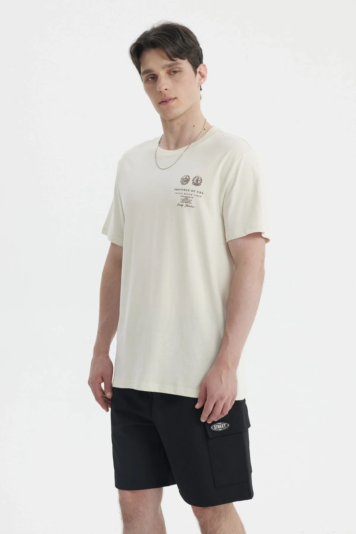 Polera Hombre Oversize Beige - Image 3