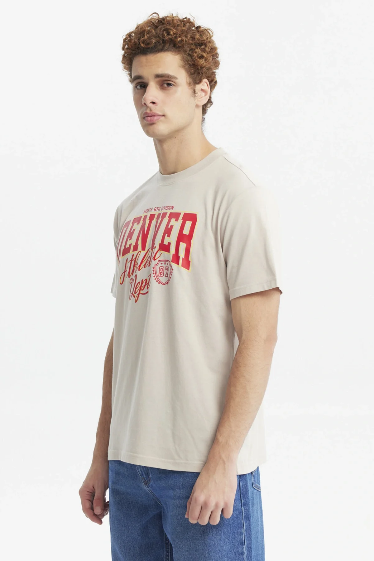 Polera Hombre Oversize Beige - Image 2