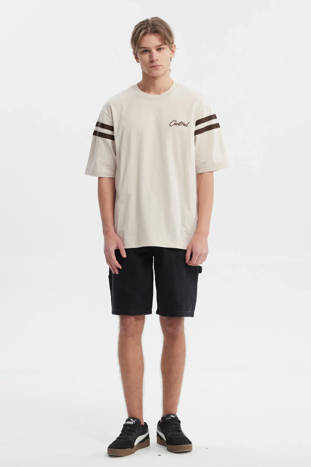 Polera Hombre Oversize Beige - Image 4