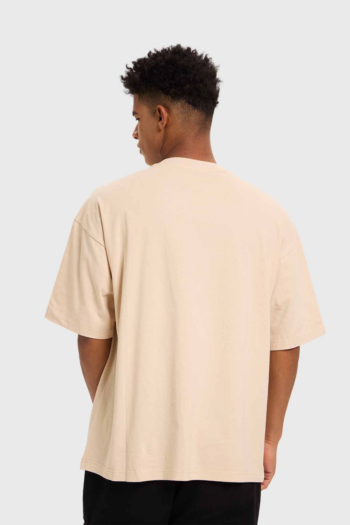 Polera Hombre Oversize Beige - Image 3