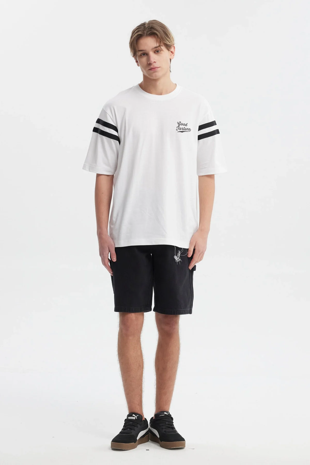 Polera Hombre Oversize Blanco - Image 4
