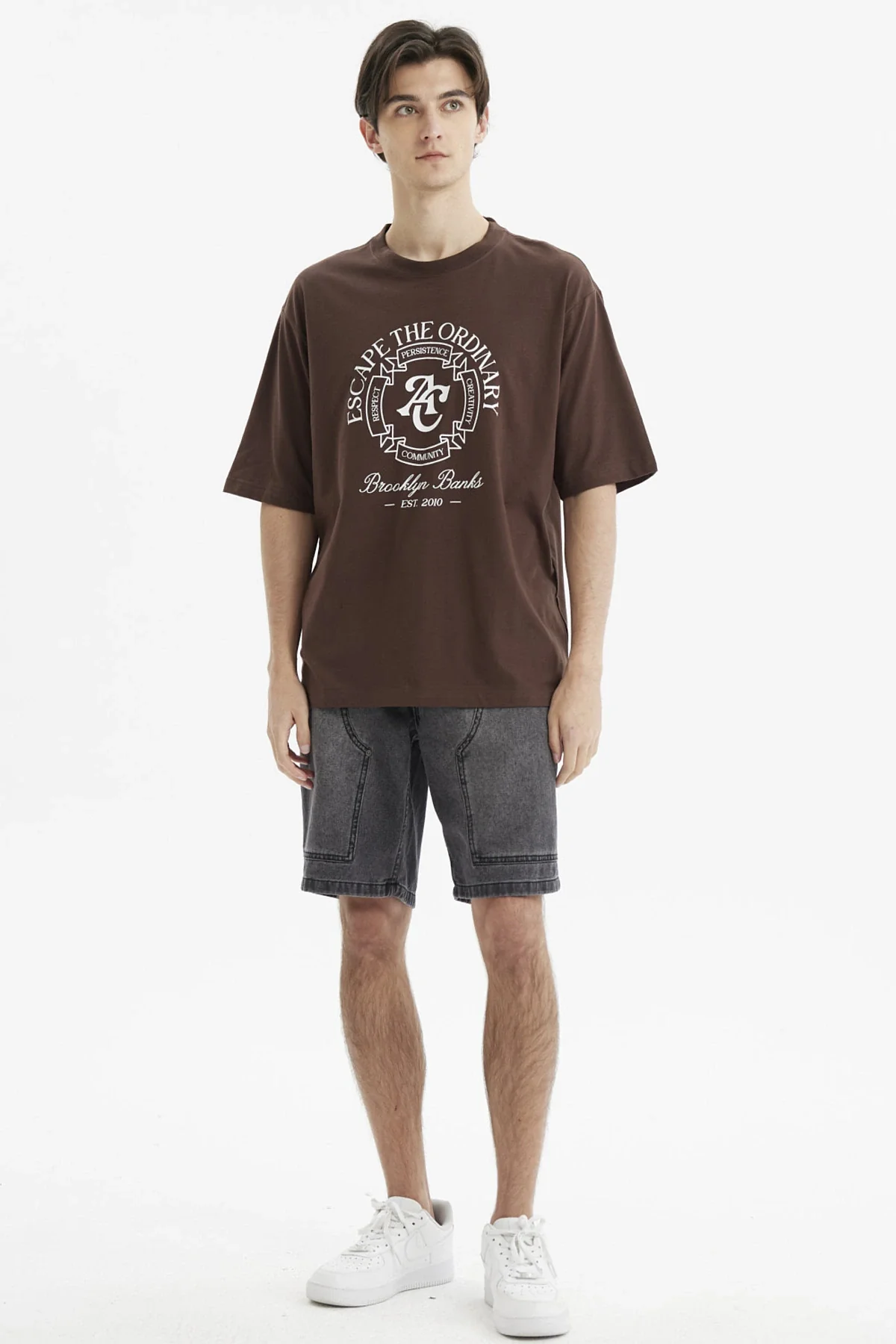 Polera Hombre Oversize Brooklyn Chocolate - Image 4