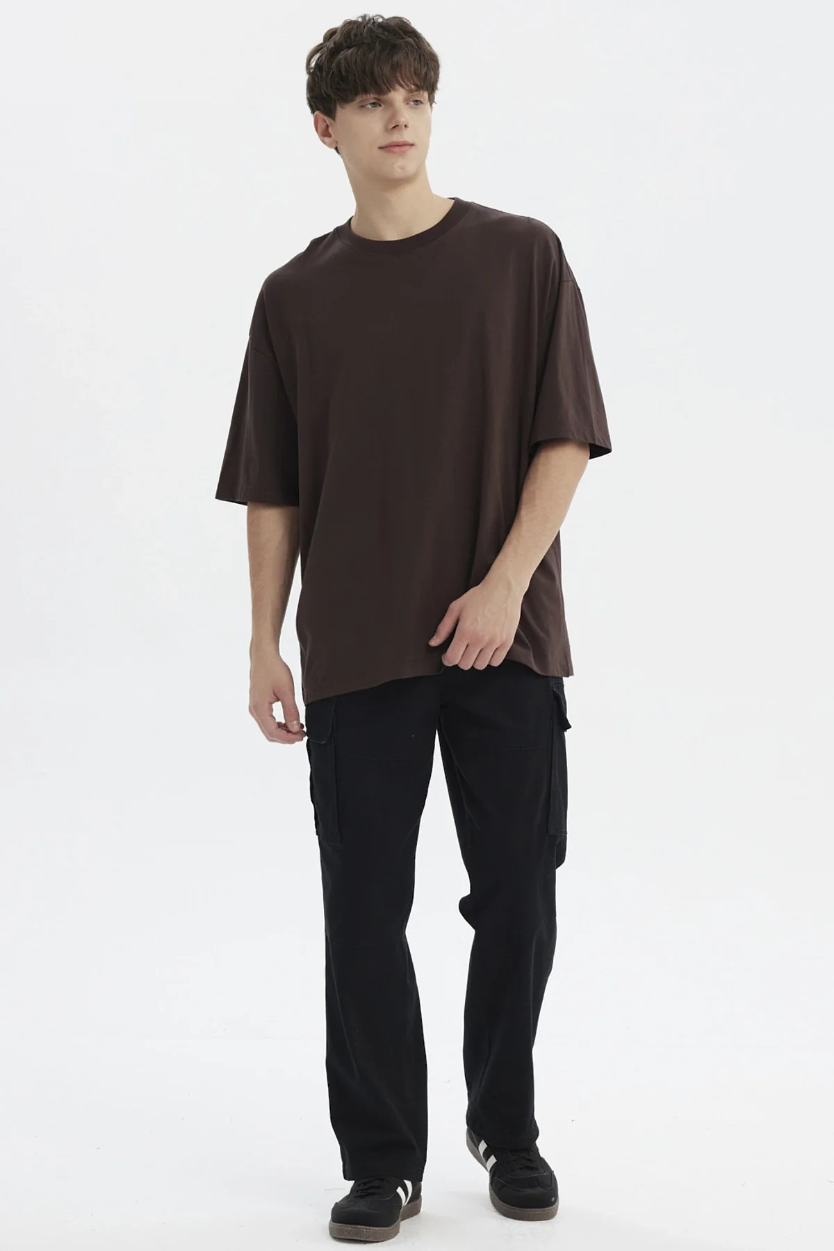 Polera Hombre Oversize Chocolate - Image 4