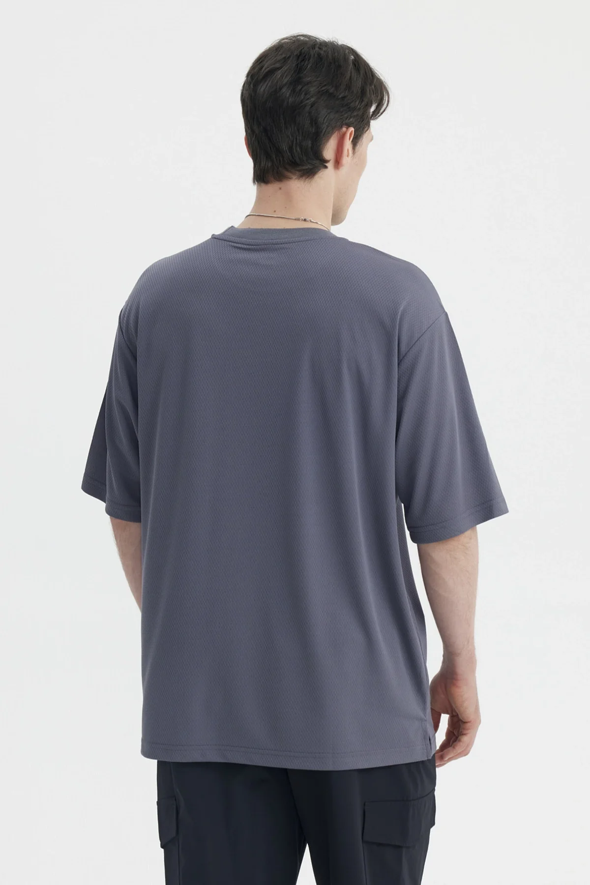 Polera Hombre Oversize Gris - Image 2