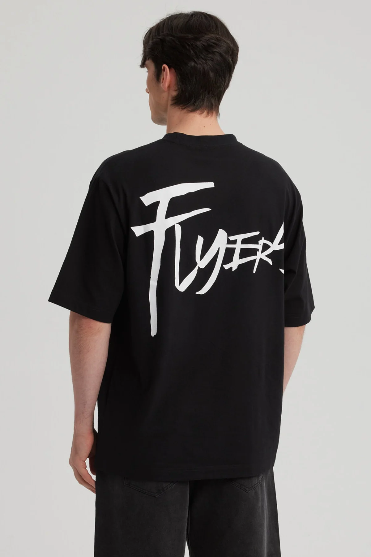 Polera Hombre Oversize Negro - Image 3