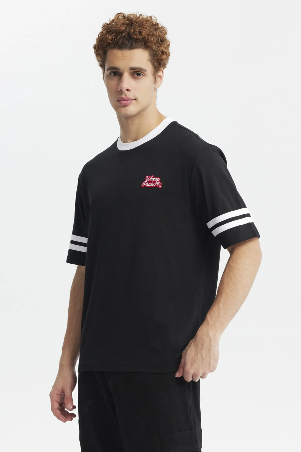 Polera Hombre Oversize Negro - Image 2