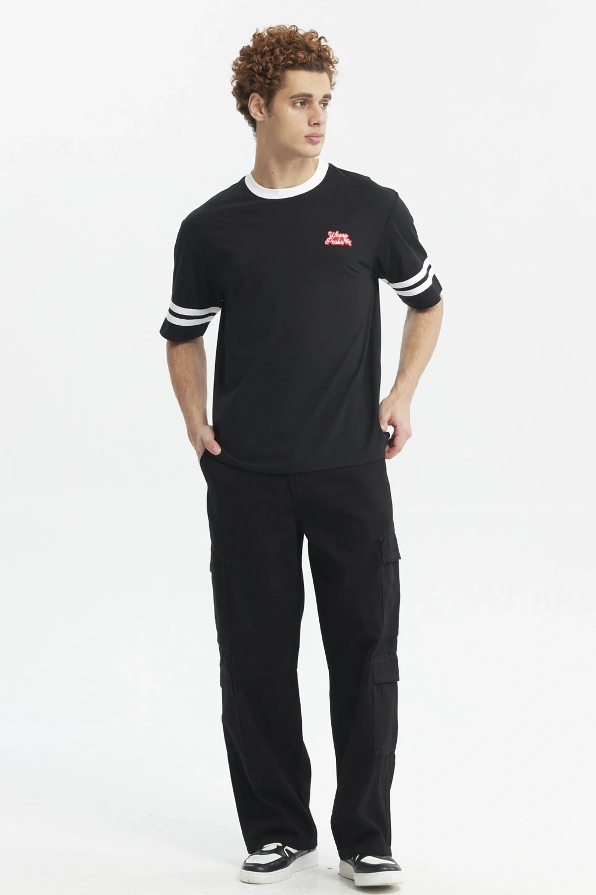 Polera Hombre Oversize Negro - Image 4