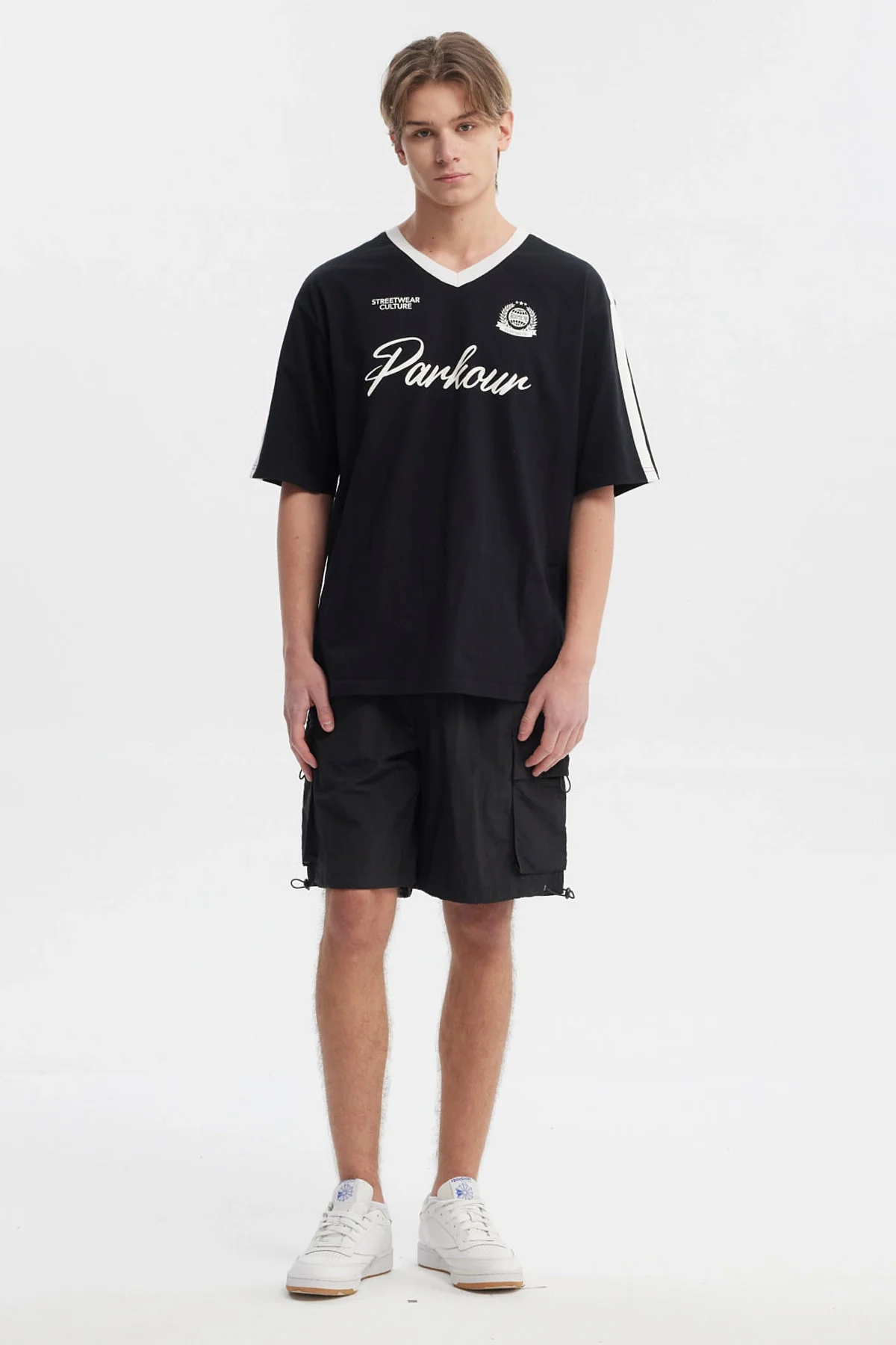 Polera Hombre Oversize Negro - Image 4