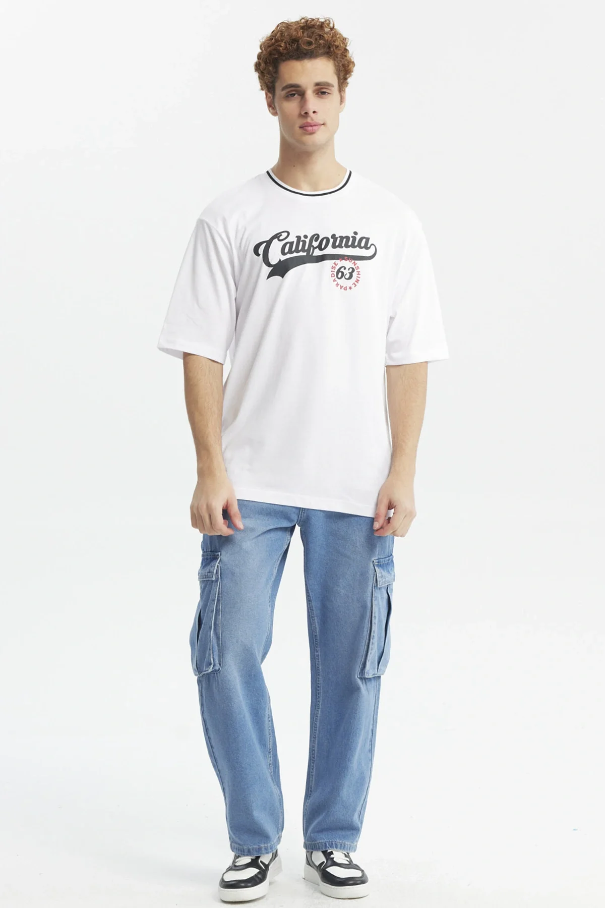 Polera Hombre Oversize Print City Blanco - Image 4