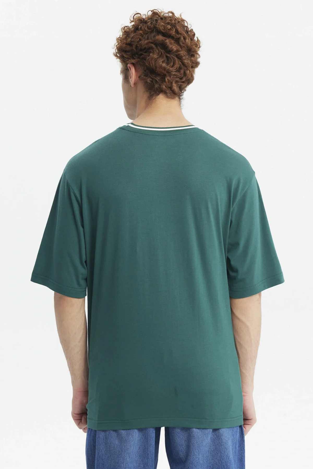 Polera Hombre Oversize Print City Verde - Image 3