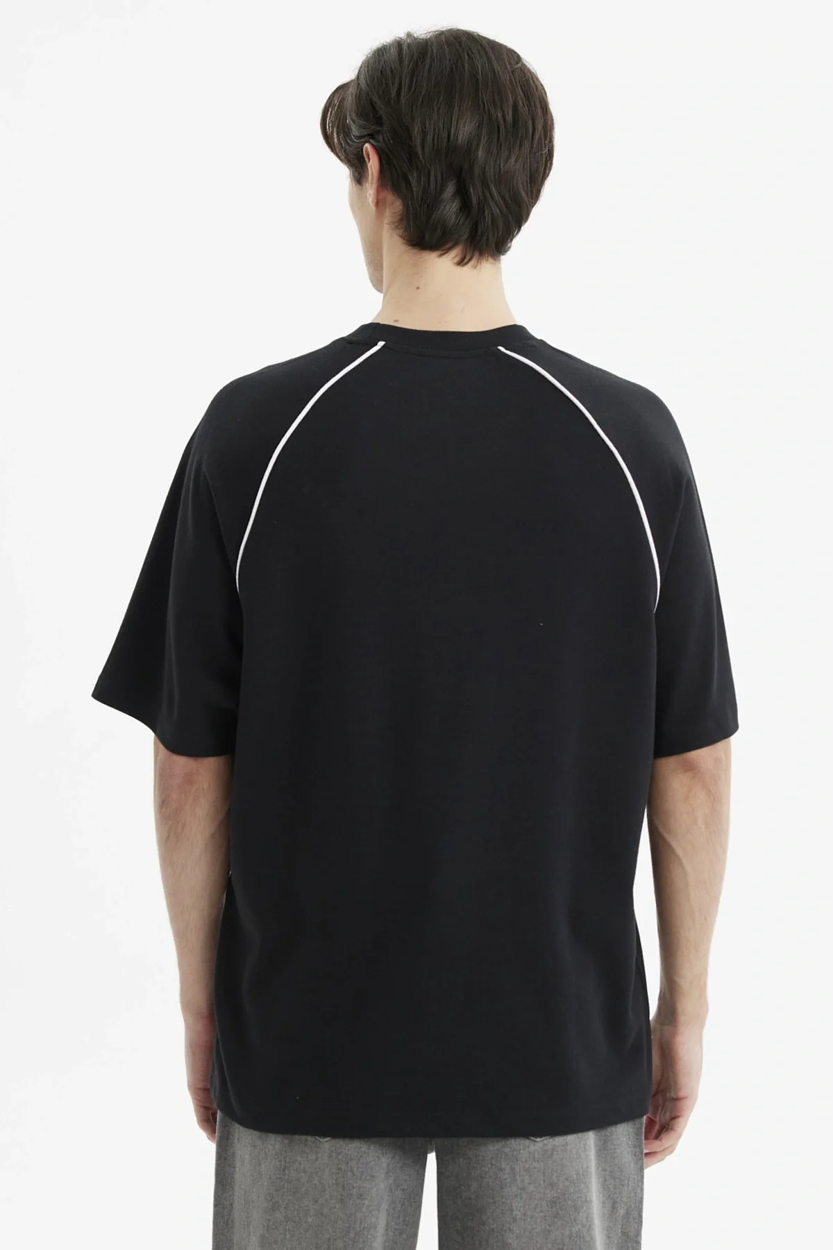 Polera Hombre Oversize Print Negro - Image 3