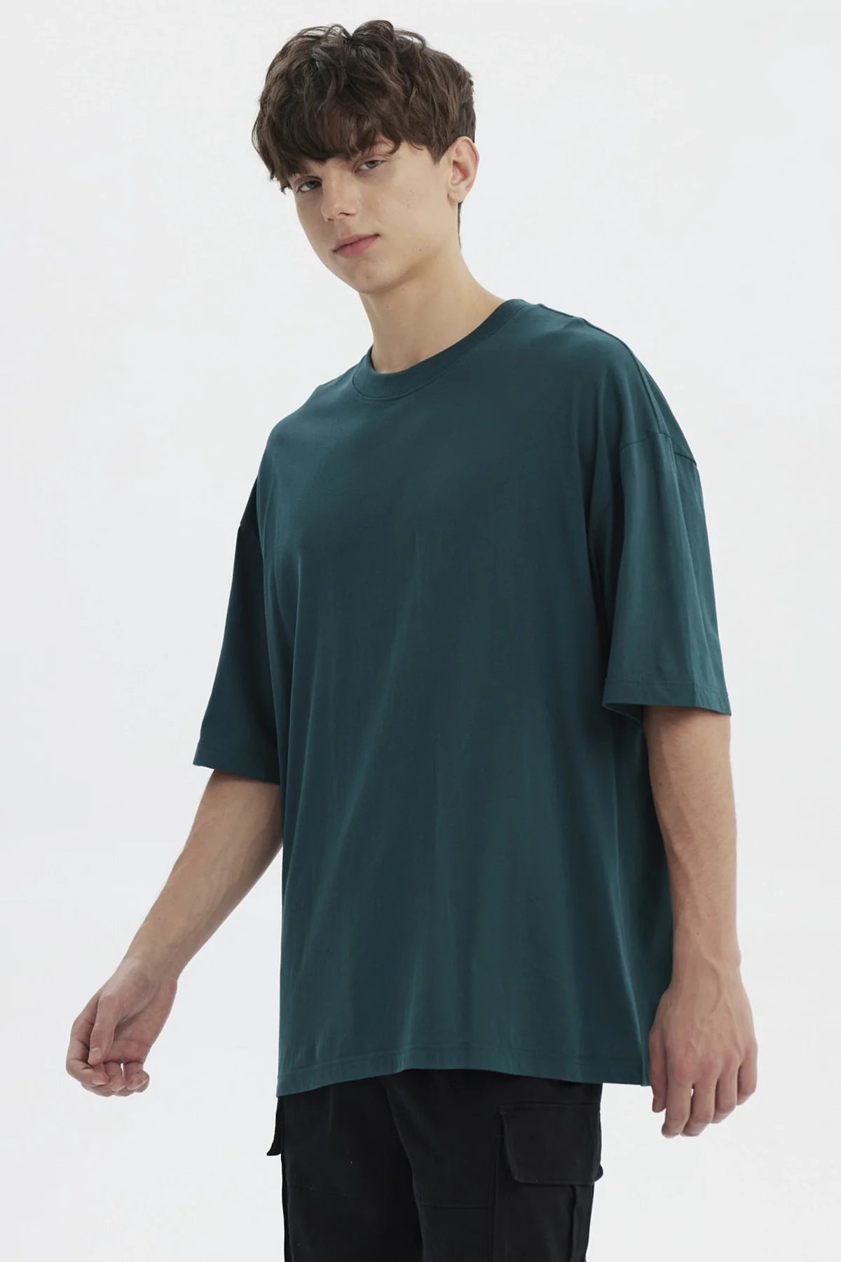 Polera Hombre Oversize Verde - Image 2