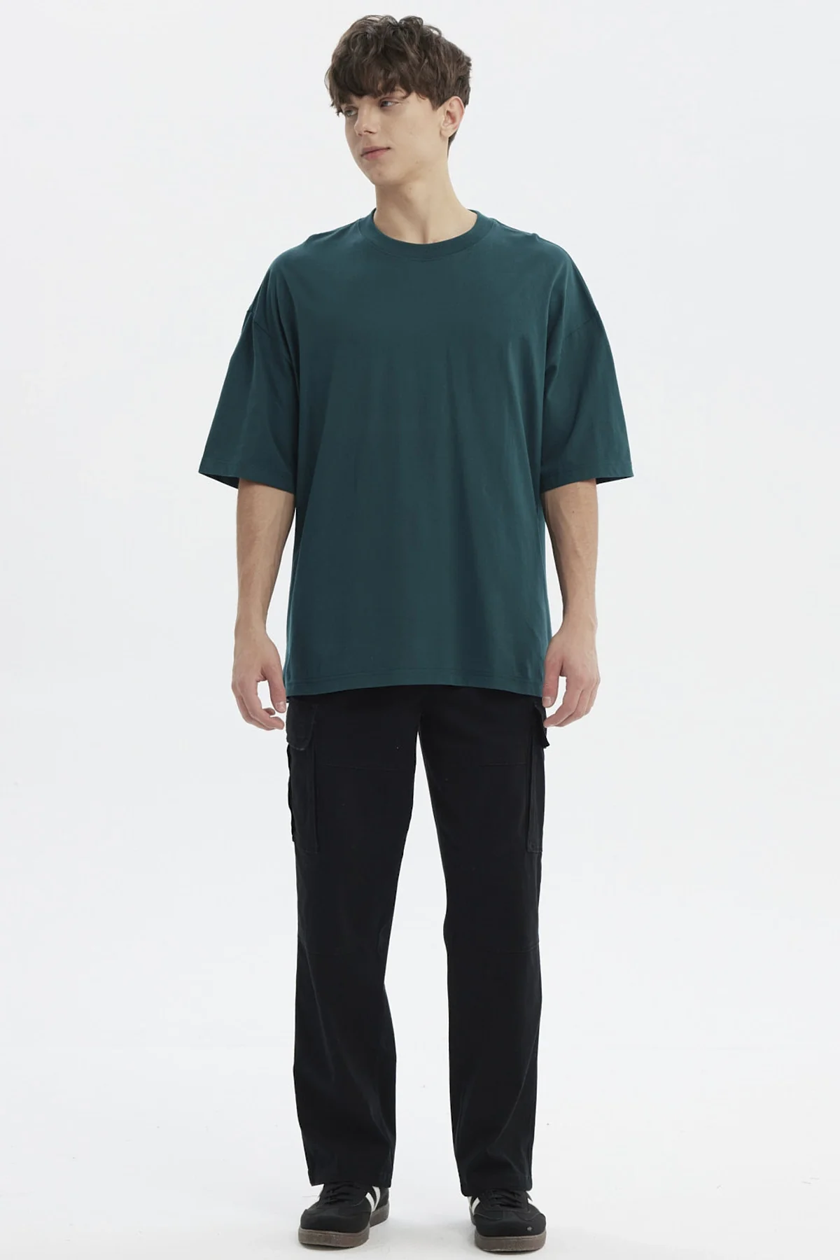 Polera Hombre Oversize Verde - Image 4