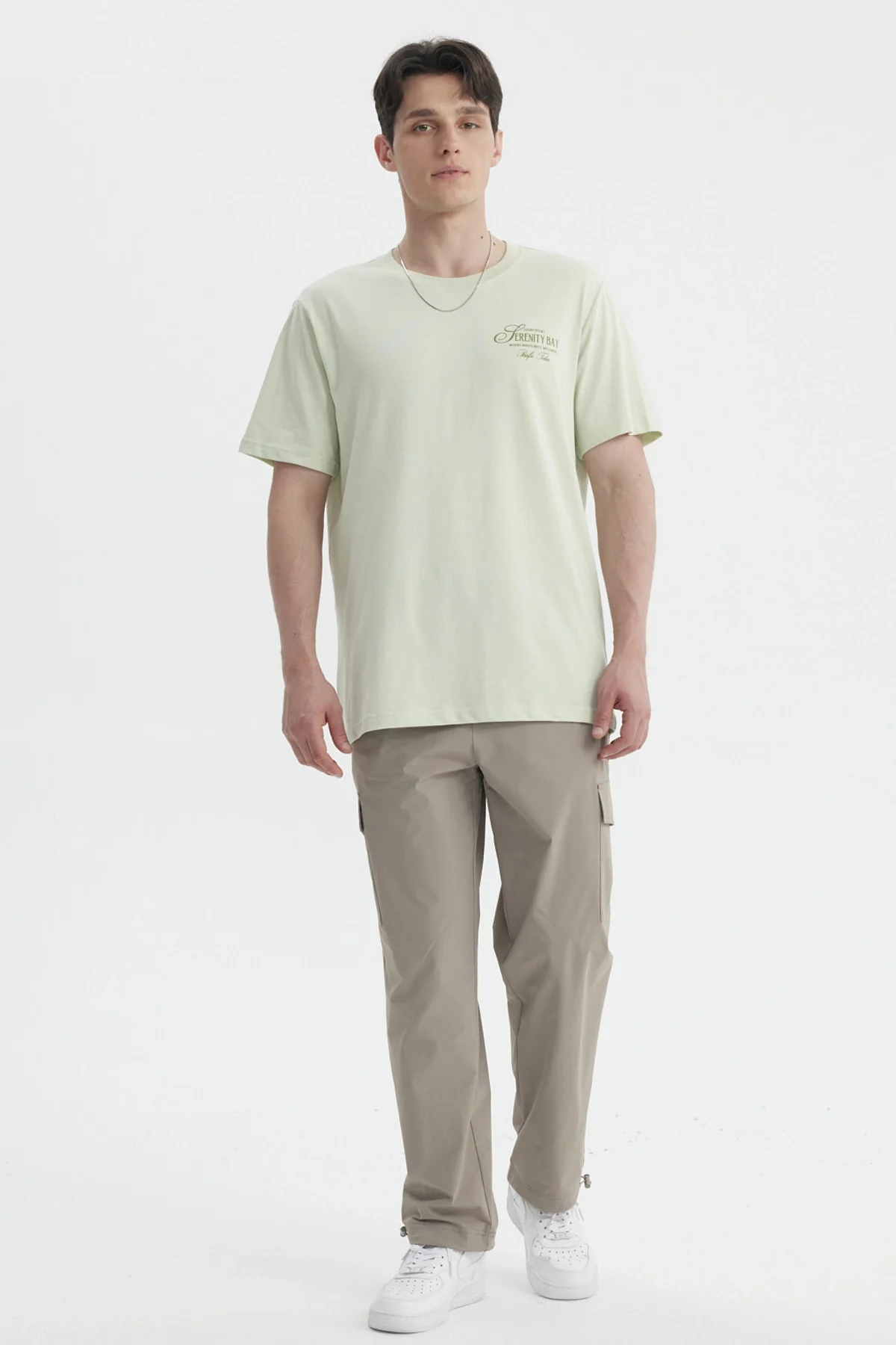 Polera Hombre Oversize Verde Claro - Image 4