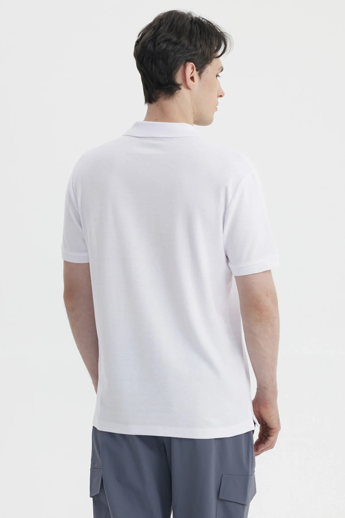 Polera Hombre Pique Hombre Juvenil Blanco - Image 2