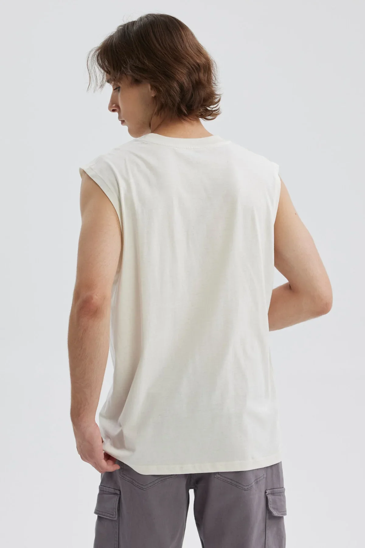 Polera Hombre Print Beige - Image 3