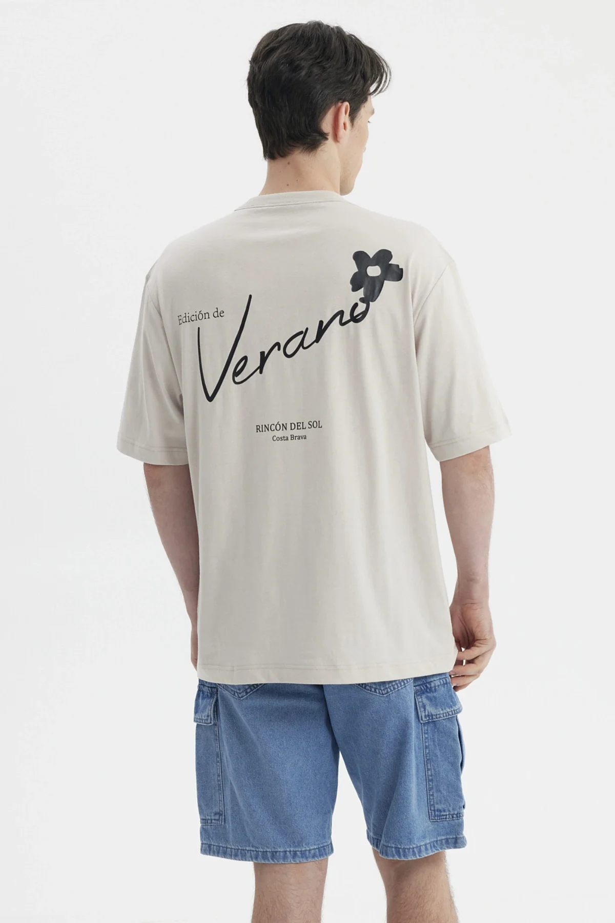 Polera Hombre Print Beige - Image 2