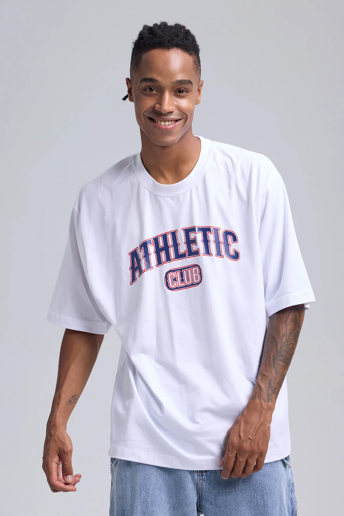 Polera Hombre Print Blanco - Image 2