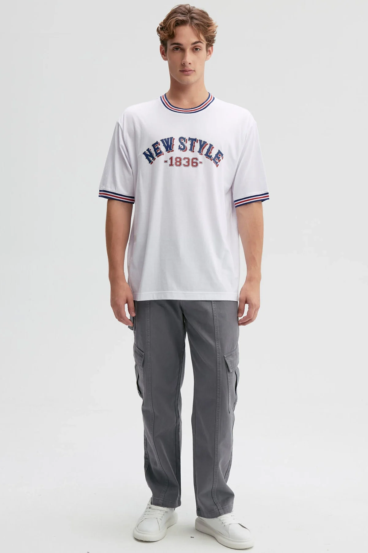Polera Hombre Print Blanco - Image 4