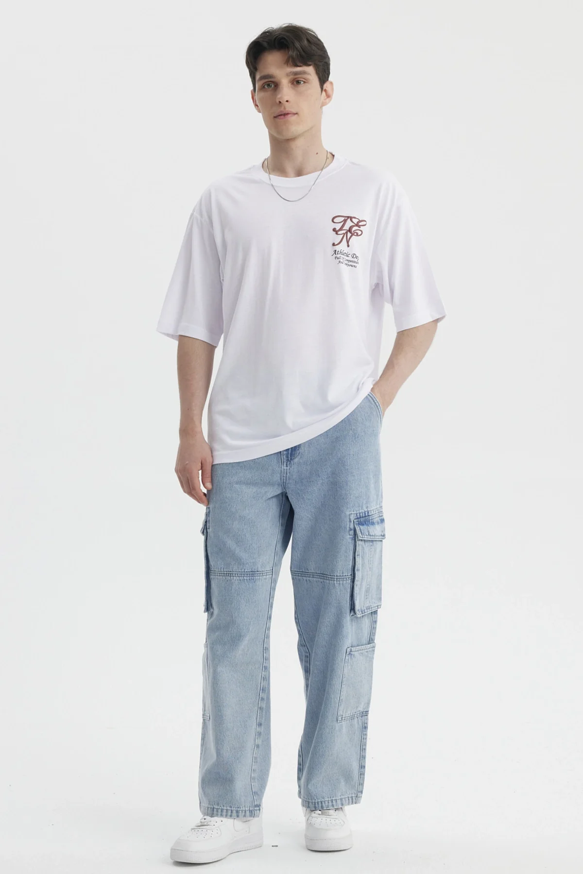 Polera Hombre Print Blanco - Image 4