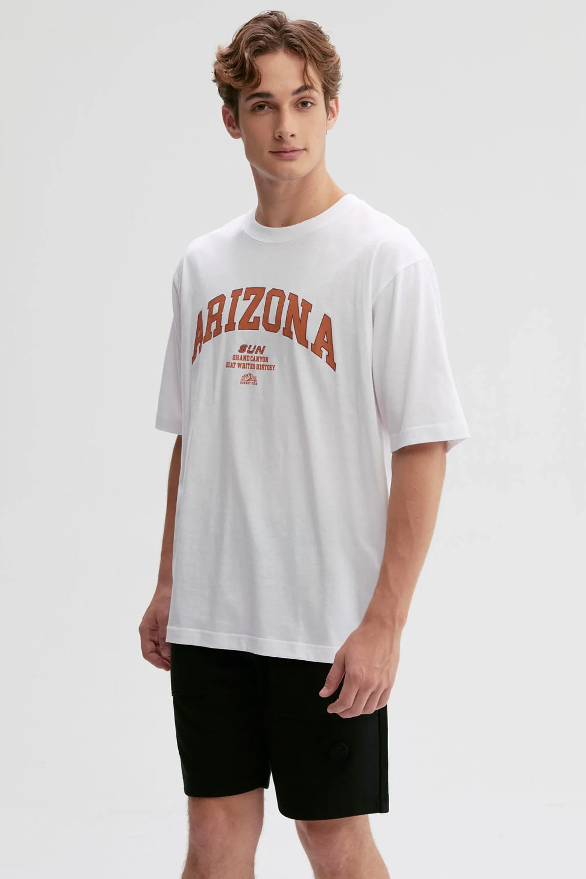 Polera Hombre Print Central Blanco - Image 2