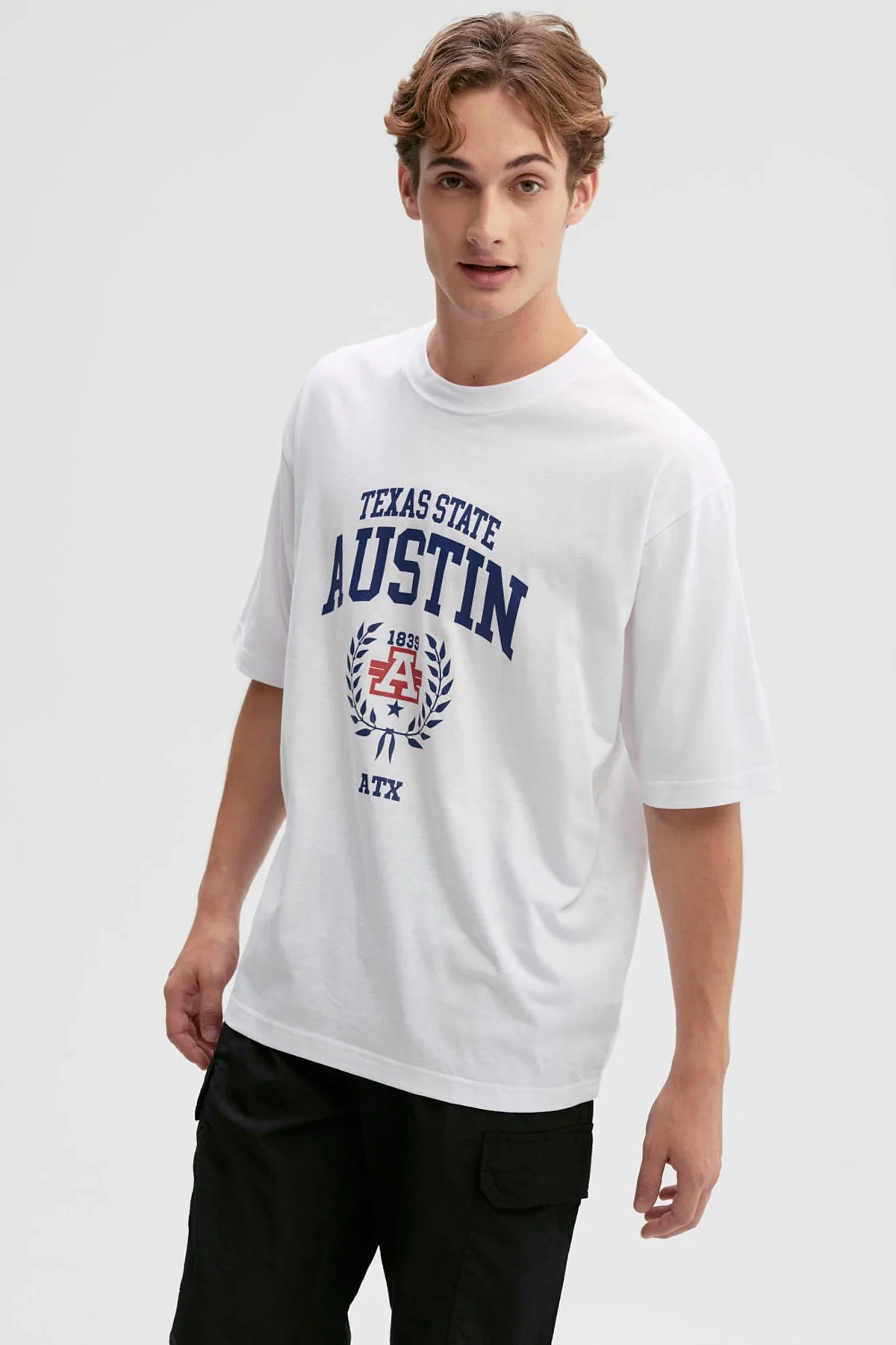 Polera Hombre Print Central Blanco - Image 2