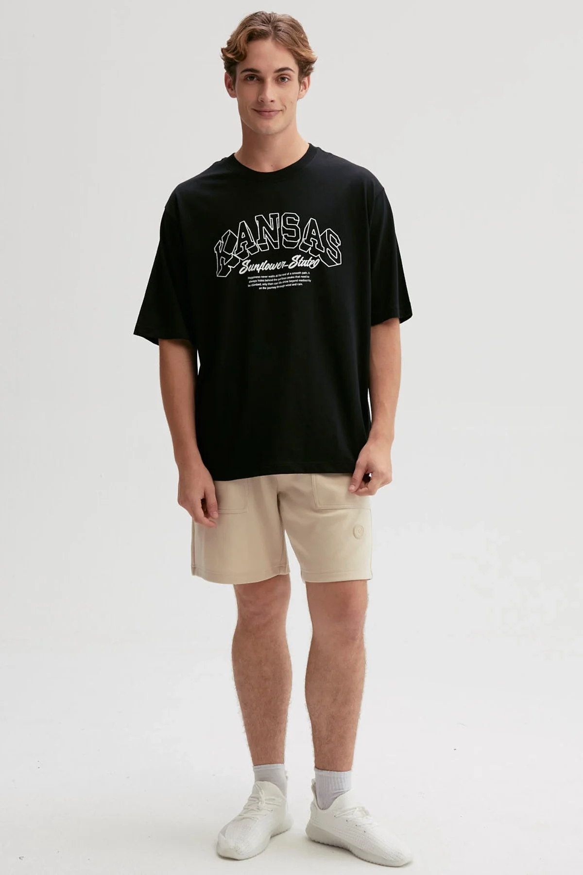 Polera Hombre Print Central Negro - Image 4
