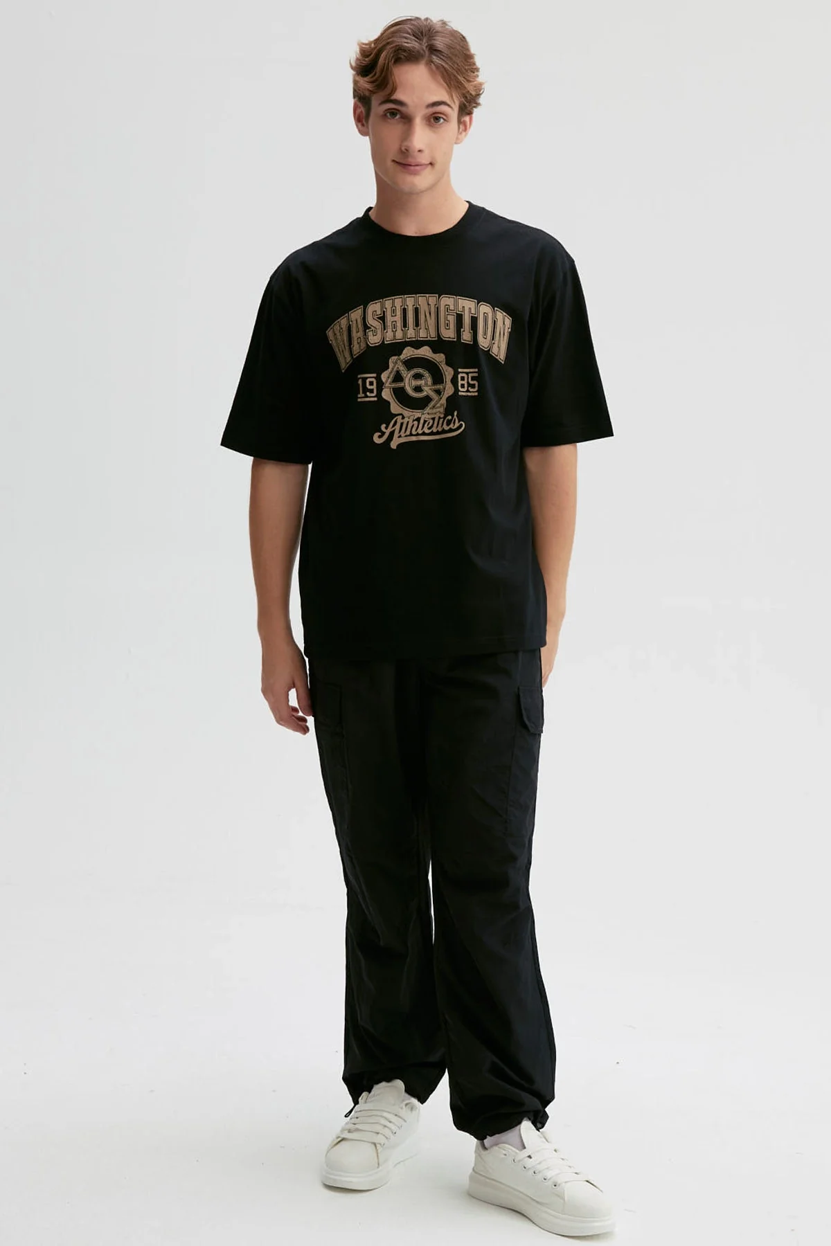 Polera Hombre Print Central Negro - Image 4