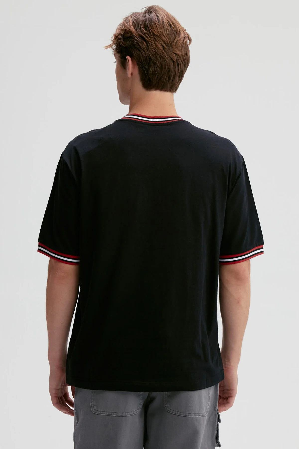 Polera Hombre Print Negro - Image 3