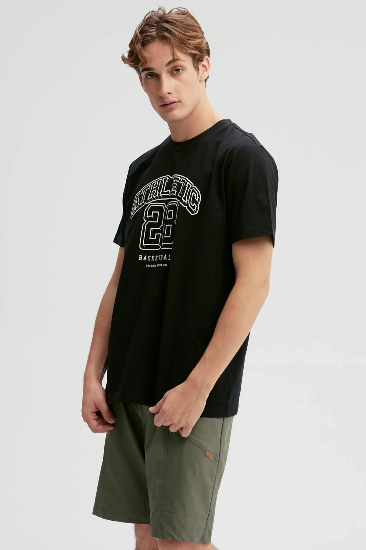 Polera Hombre Print Negro - Image 2