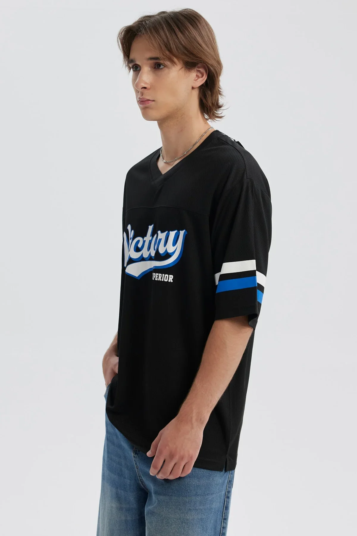 Polera Hombre Print Negro - Image 2
