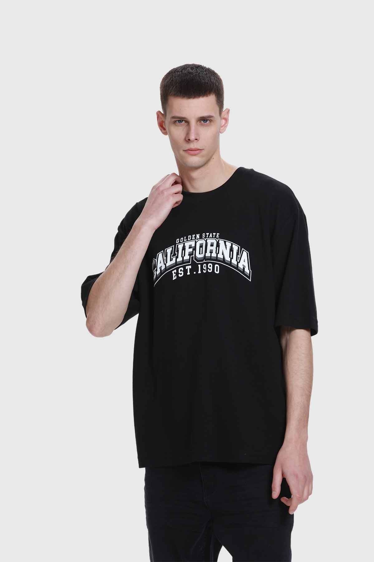 Polera Hombre Print Negro - Image 2