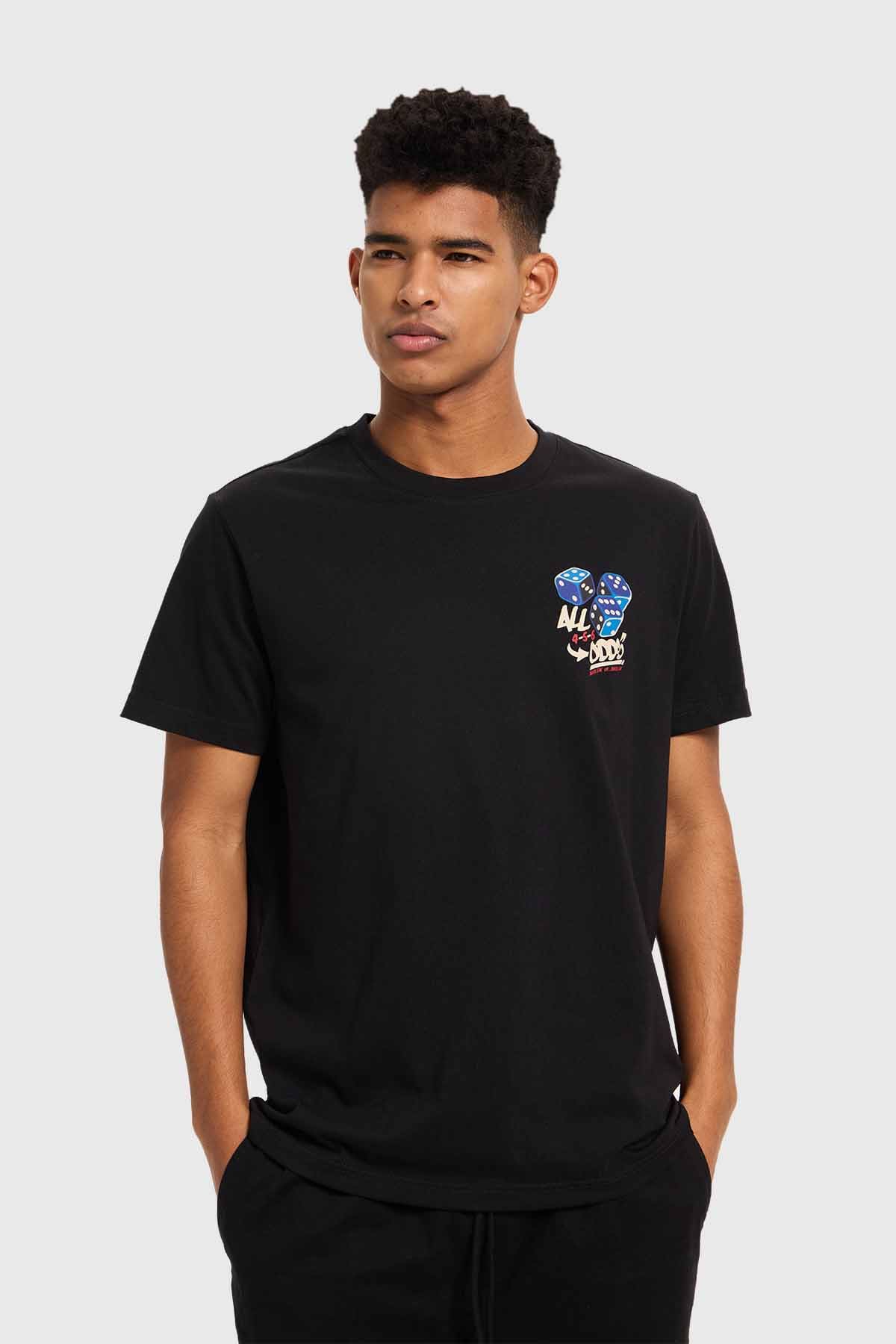 Polera Hombre Print Negro - Image 2