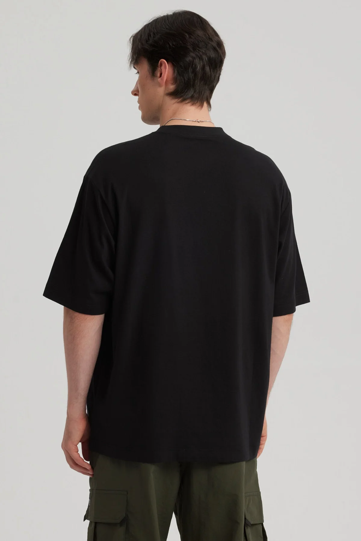 Polera Hombre Print Oversize Negro - Image 3
