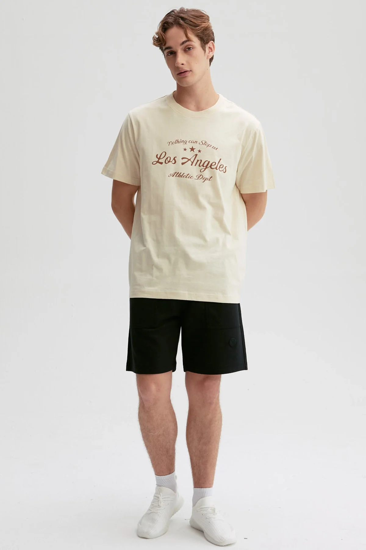 Polera Hombre Print Posicional Beige - Image 4