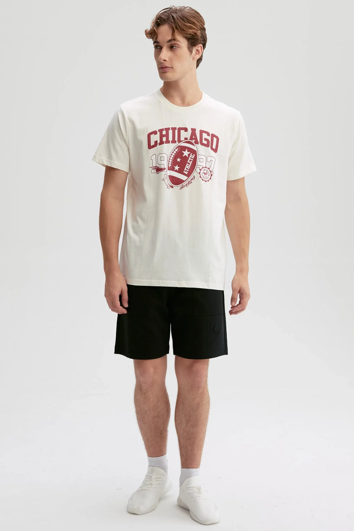 Polera Hombre Print Posicional Beige - Image 4