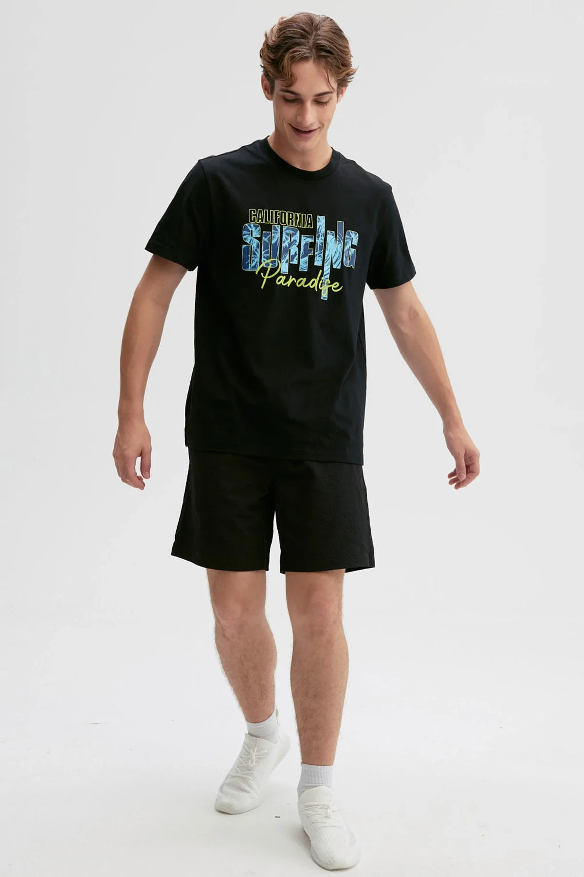 Polera Hombre Print Posicional Negro - Image 4