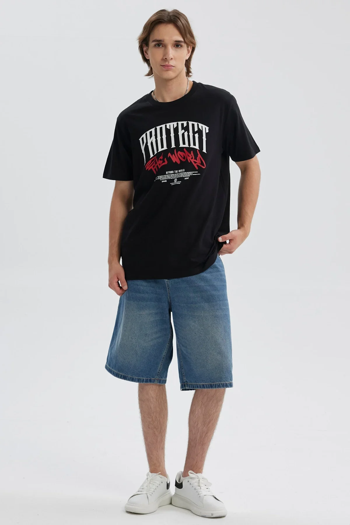 Polera Hombre Print Posicional Negro - Image 4