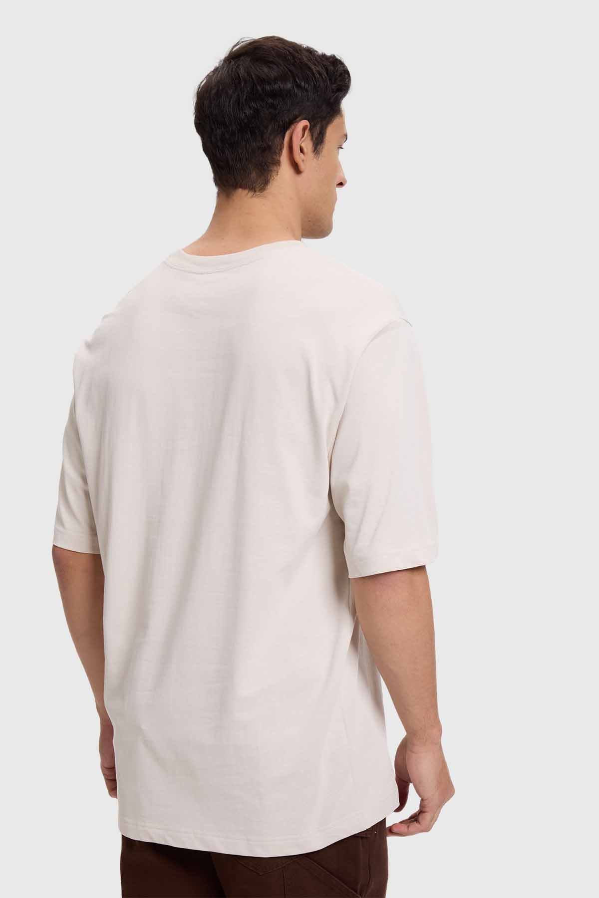 Polera Hombre Print Puff Beige - Image 3